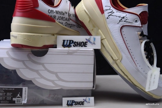 Cheap EP Jordan 2 DJ4375-106 SP Low White O-W Retro Air DJ4375-106 Red 0521